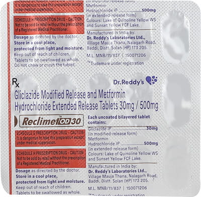 Reclimet Od 30mg Strip Of 15 Tablets