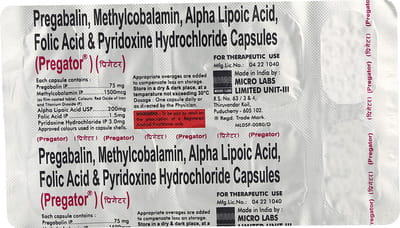 Pregator Strip Of 10 Capsules