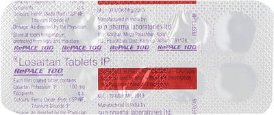 Repace 100mg Strip Of 10 Tablets