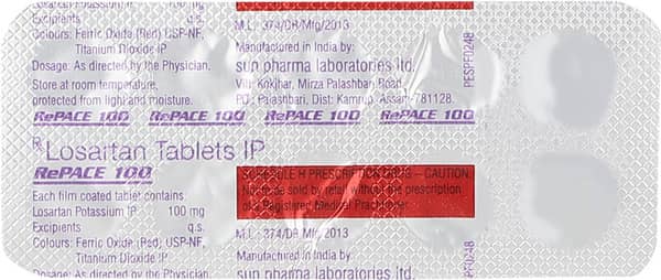 Repace 100mg Strip Of 10 Tablets