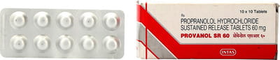 Provanol Sr 60mg Strip Of 10 Tablets