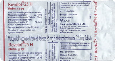 Revelol H 25mg Strip Of 10 Tablets