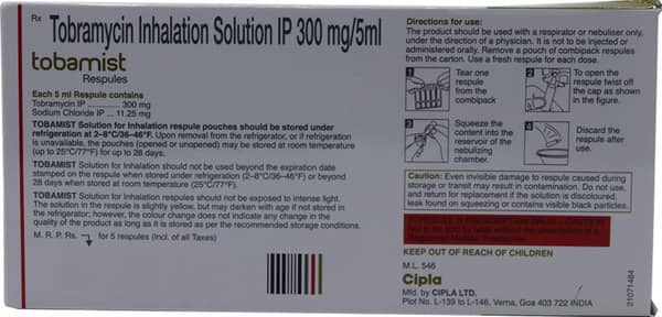 Tobamist Respules 5x5ml