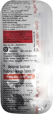 Tolol Xr 50mg Strip Of 10 Tablets