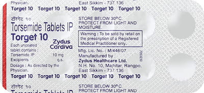 Torget 10mg Strip Of 10 Tablets
