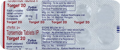 Torget 20mg Strip Of 10 Tablets