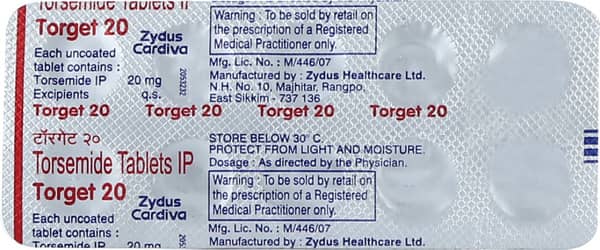 Torget 20Mg Strip Of 10 Tablets