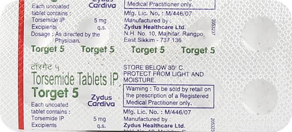 Torget 5mg Strip Of 10 Tablets
