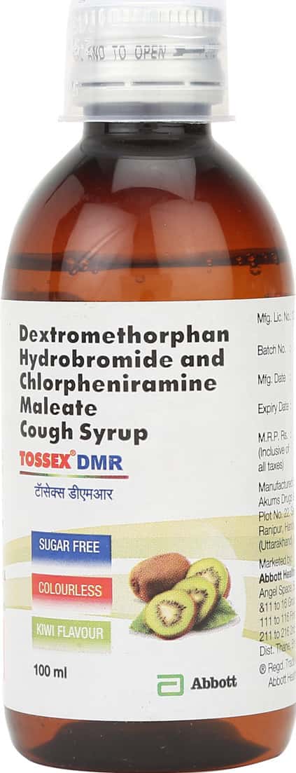 Tosseque Tossex Dmr Kiwi Flavour Sugar Free Bottle Of 100ml Syrup: Uses, Side ...