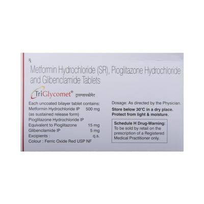 Triglycomet Strip Of 10 Tablets