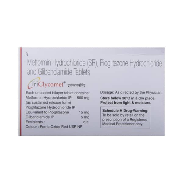 Triglycomet Strip Of 10 Tablets