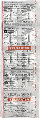 Telsar 80mg Strip Of 10 Tablets