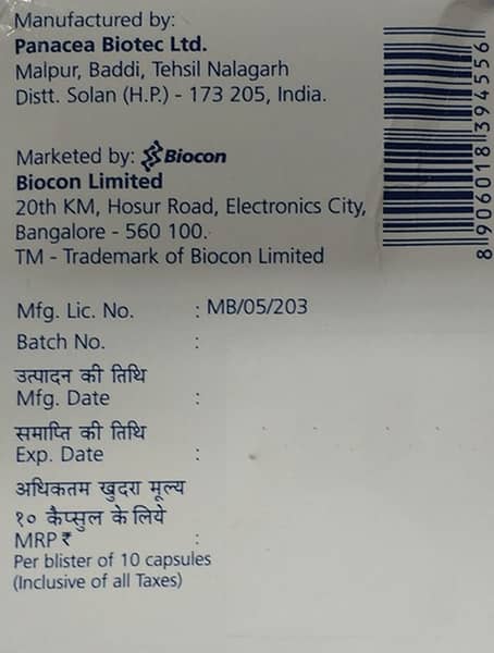 Tacrograf 0.5mg Strip Of 10 Capsules