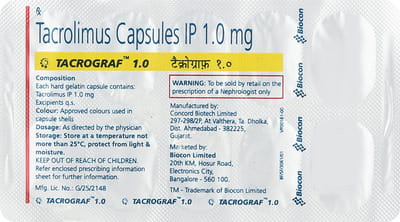 Tacrograf 1mg Strip Of 10 Capsules