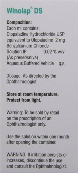 Winolap Ds Bottle Of 2.5ml Eye Drops