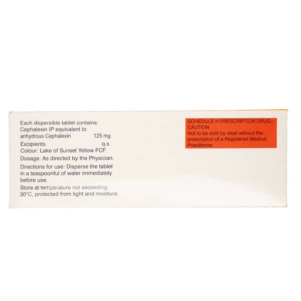 Sporidex Dt 125Mg Strip Of 10 Tablets