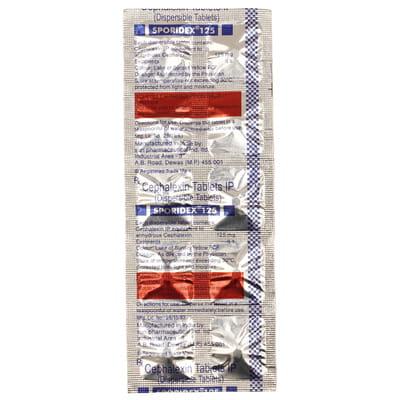 Sporidex Dt 125mg Strip Of 10 Tablets