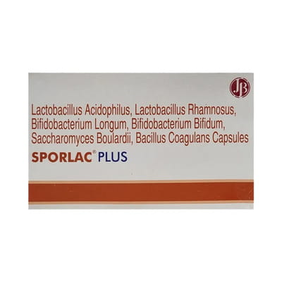 Sporlac Plus Strip Of 10 Capsules