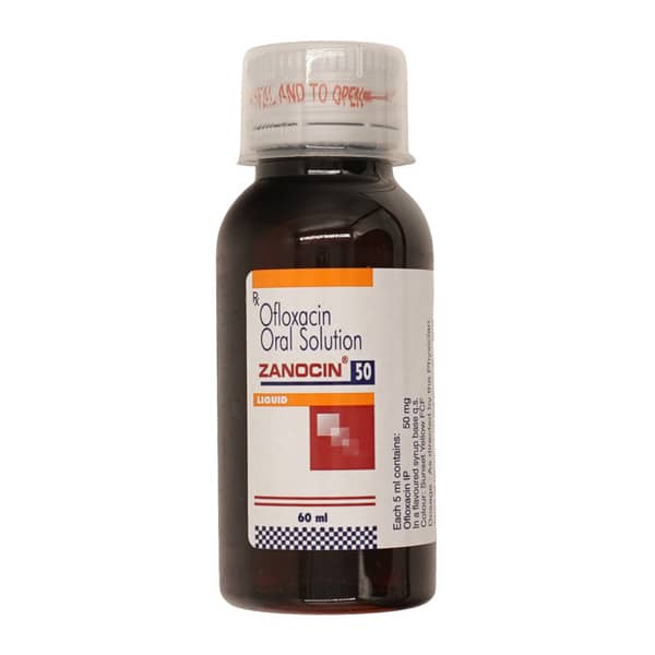 Zanocin 50mg Bottle Of 60ml Oral Liquid