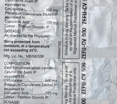 Zefu Cv 500mg Strip Of 6 Tablets