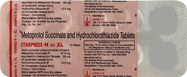 Starpress H Xl 50mg Strip Of 10 Tablets