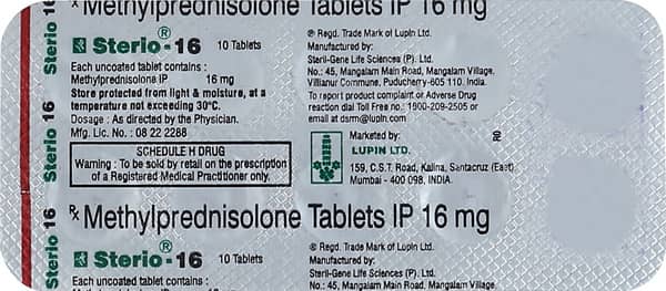 Sterio 16mg Strip Of 10 Tablets