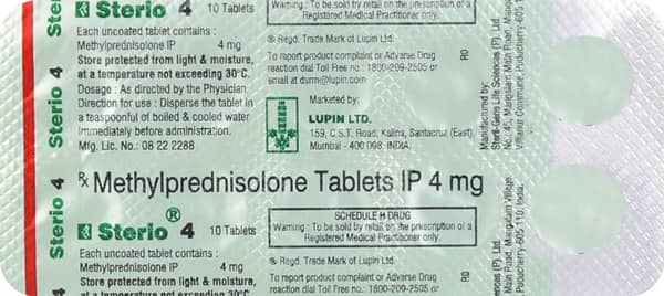 Sterio 4Mg Strip Of 10 Tablets