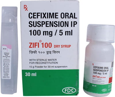 Zifi 100mg Bottle Of 30ml Dry Syrup