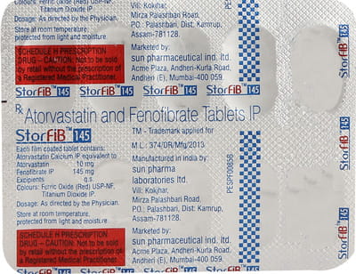 स्टोरफीब 145एमजी 10 टैबलेट की स्ट्रिप
