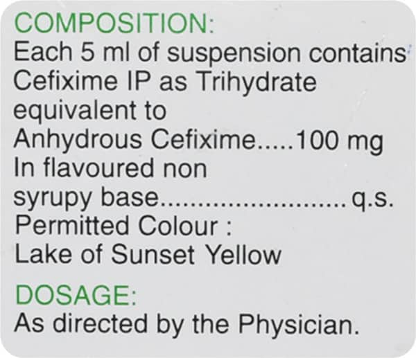 Zifi 100mg Readymix Bottle Of 30ml Suspension