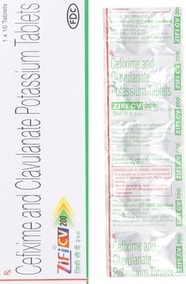 Zifi Cv 200mg Strip Of 10 Tablets