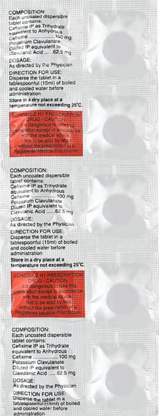 Zifi Cv Dt 100mg Strip Of 10 Tablets