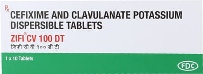 Zifi Cv Dt 100mg Strip Of 10 Tablets