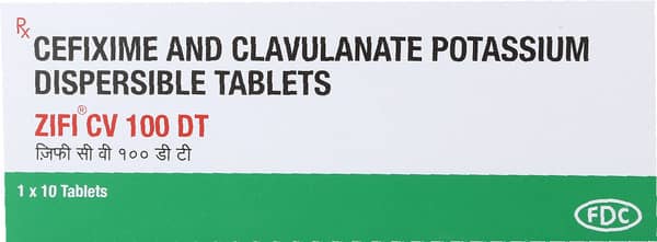 Zifi Cv Dt 100mg Strip Of 10 Tablets