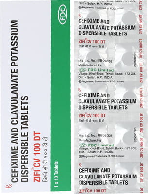 Zifi Cv Dt 100mg Strip Of 10 Tablets