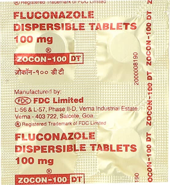 Zocon Dt 100mg Strip Of 4 Tablets