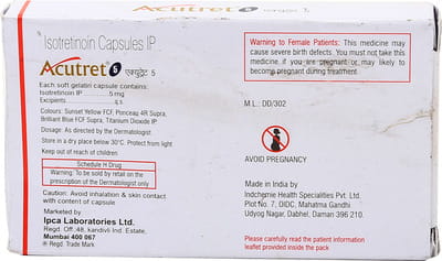 Acutret 5mg Strip Of 10 Capsules