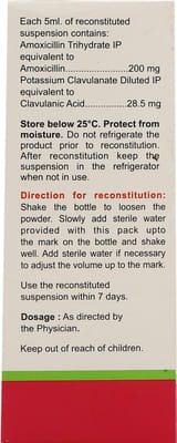 Clavam Bid Bottle Of 30ml Dry Syrup