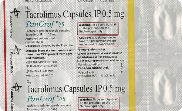 Pangraf 0.5mg Strip Of 10 Capsules