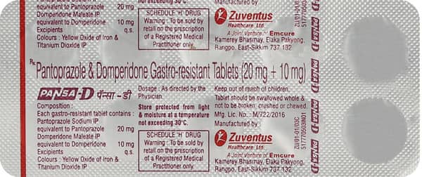 Pansa D Strip Of 10 Tablets
