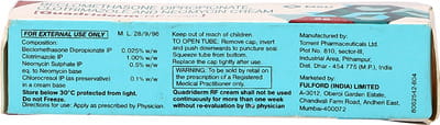 Quadriderm Rf Tube Of 5gm Cream