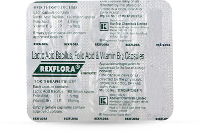 Rexflora Strip Of 10 Capsules