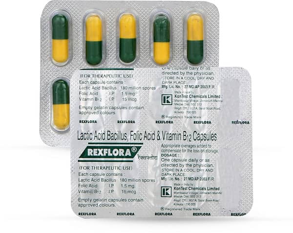 Rexflora Strip Of 10 Capsules
