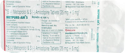 Metpure Am 5mg Strip Of 10 Tablets