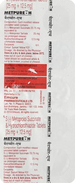 Metpure H Strip Of 10 Tablets