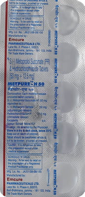 Metpure H 50mg Strip Of 10 Tablets
