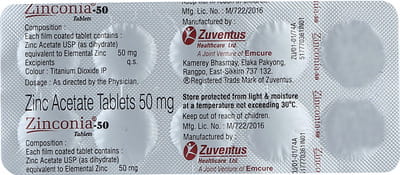 Zinconia 50mg Strip Of 10 Tablets