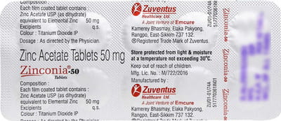 Zinconia 50mg Strip Of 10 Tablets