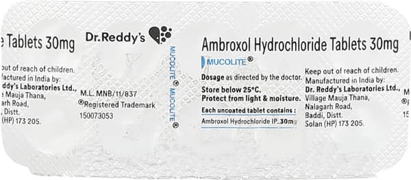 Mucolite 30Mg Strip Of 10 Tablets