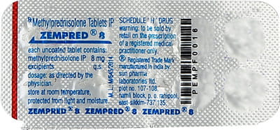 Zempred 8mg Strip Of 10 Tablets